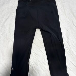 Lululemon Athletica Black High-Rise Cropped Leggings